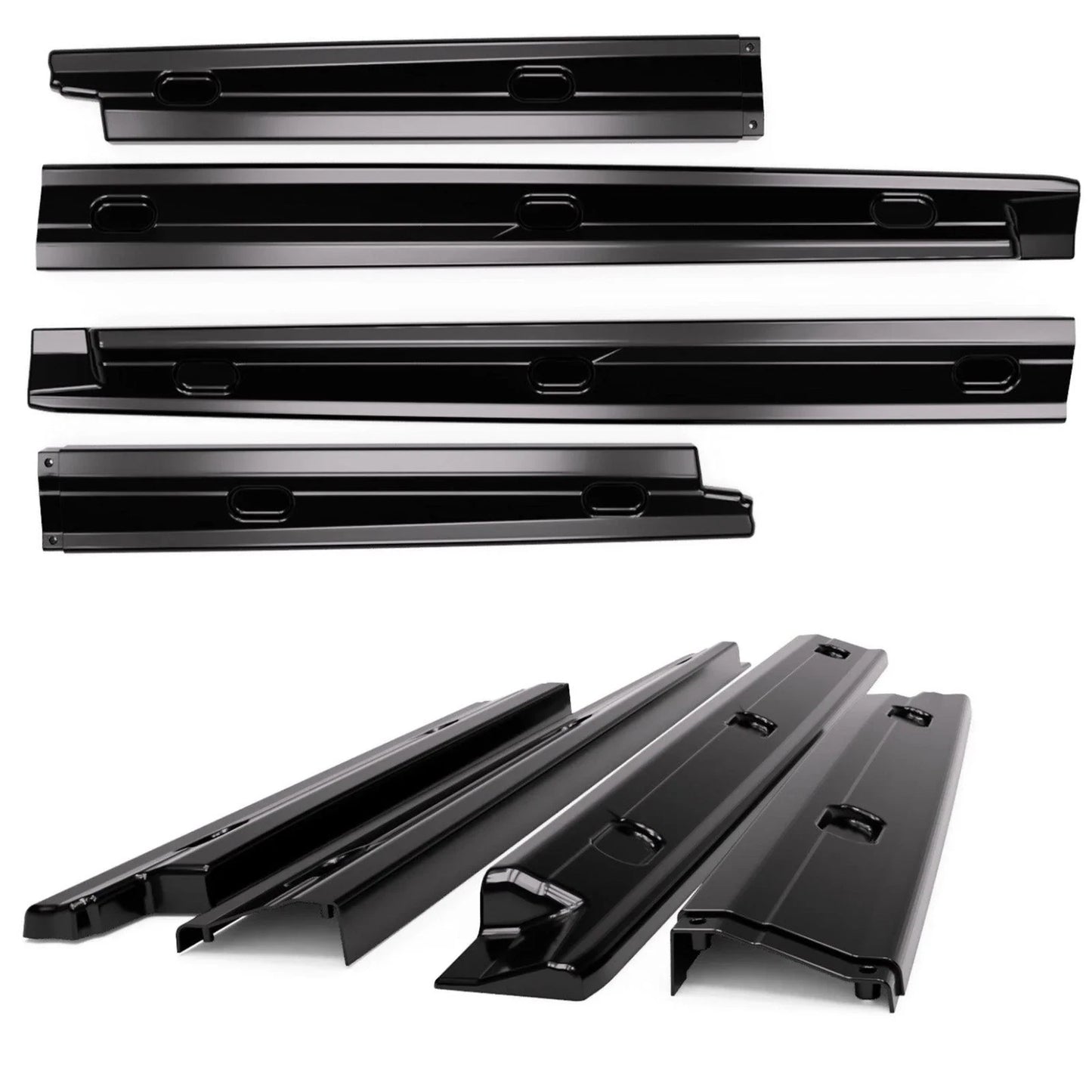 VW Caddy MK5 SWB Gloss Black Side Skirts Extensions Spoiler Splitter Lip Kit 21+