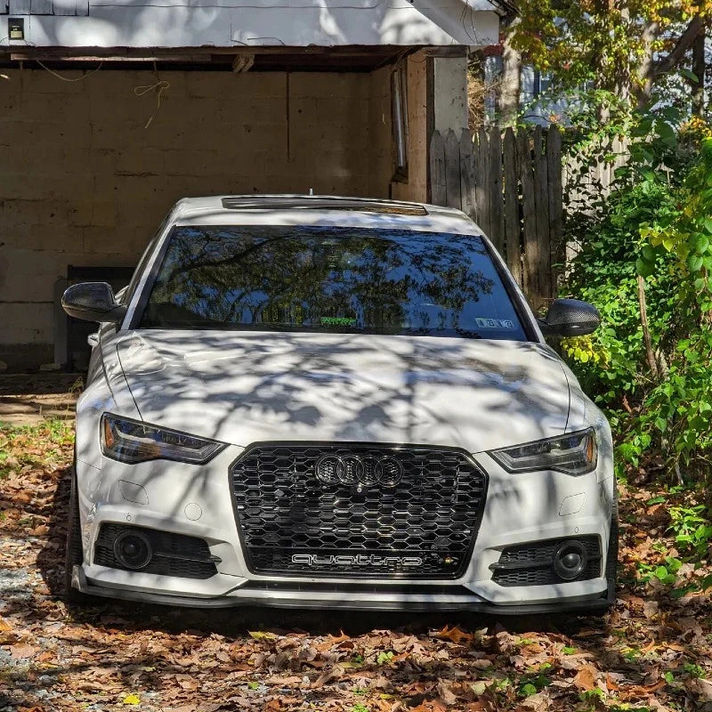 Audi RS6 Style A6 S6 C7 Front Main Grille Gloss Black Honeycomb Mesh Grill 16-18