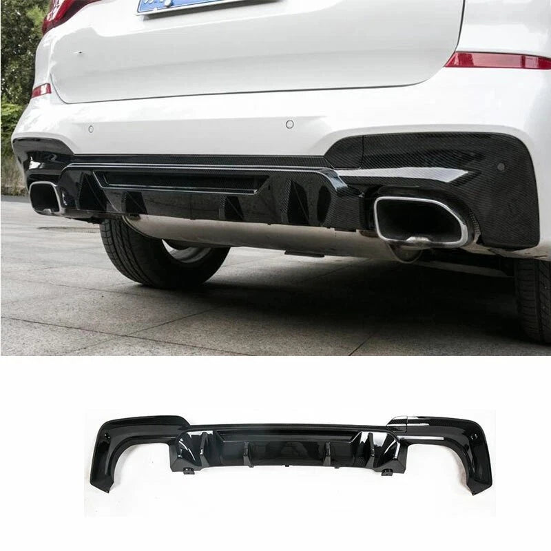BMW X3 G01 M Sport X3M Style Gloss Black Rear Diffuser Lip Valance Body Kit