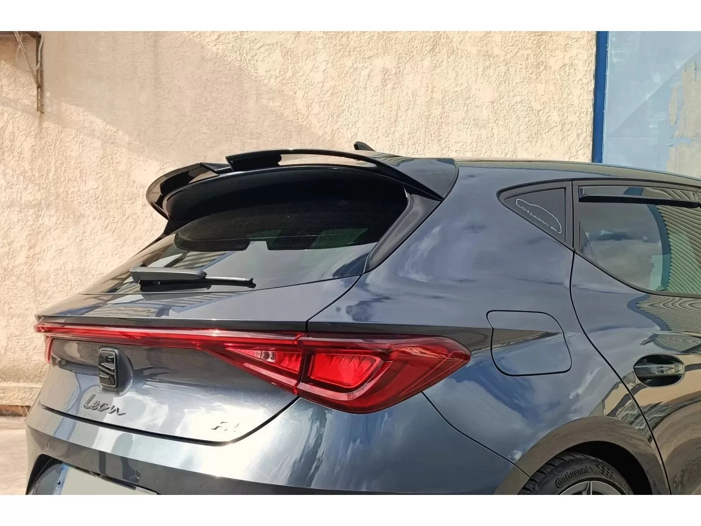 SEAT Leon MK4 OT Style Gloss Black Rear Boot Roof Spoiler Lip Wing Cupra 2020+