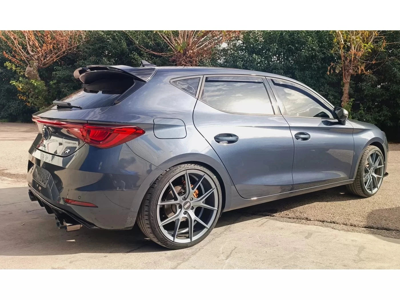SEAT Leon MK4 OT Style Gloss Black Rear Boot Roof Spoiler Lip Wing Cupra 2020+