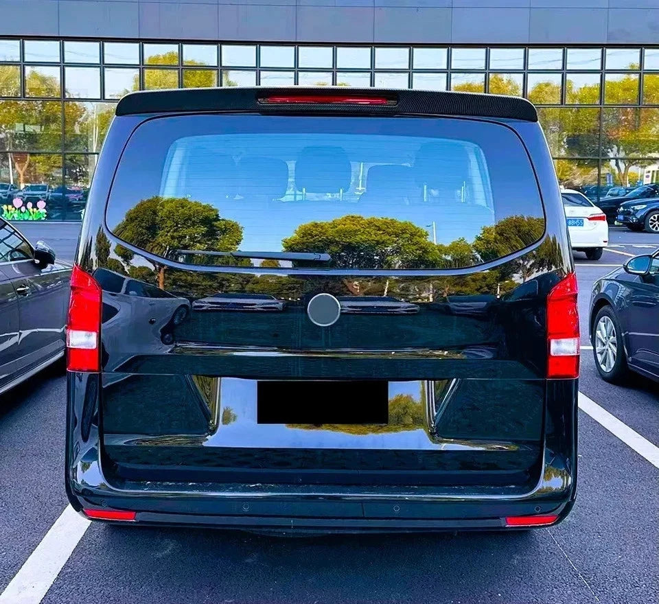 Mercedes V Class Vito Viano W447 MK3 Carbon Fibre Rear Roof Spoiler Wing 14-22