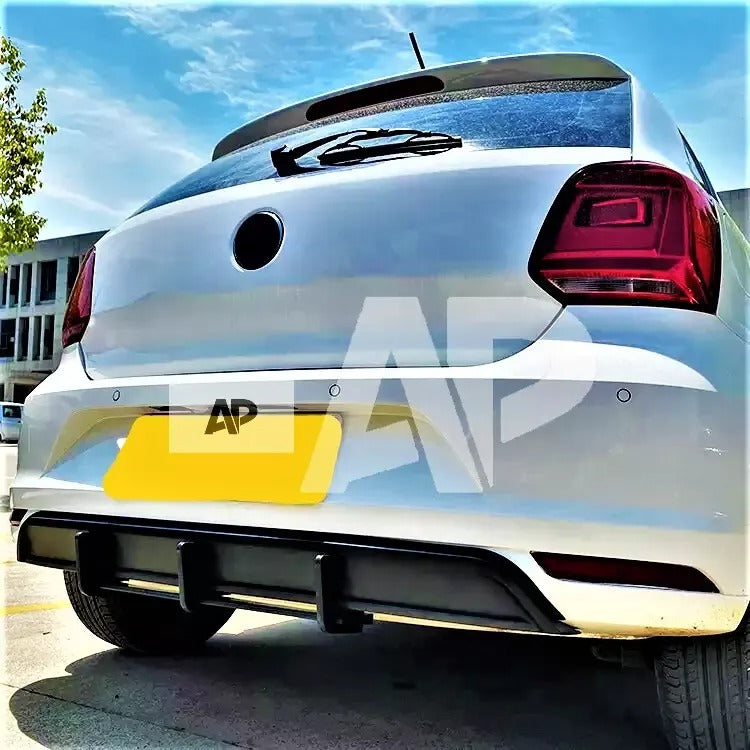 VW Polo MK5 6C Rear Valance Diffuser 2014-2017 Carbon Fibre