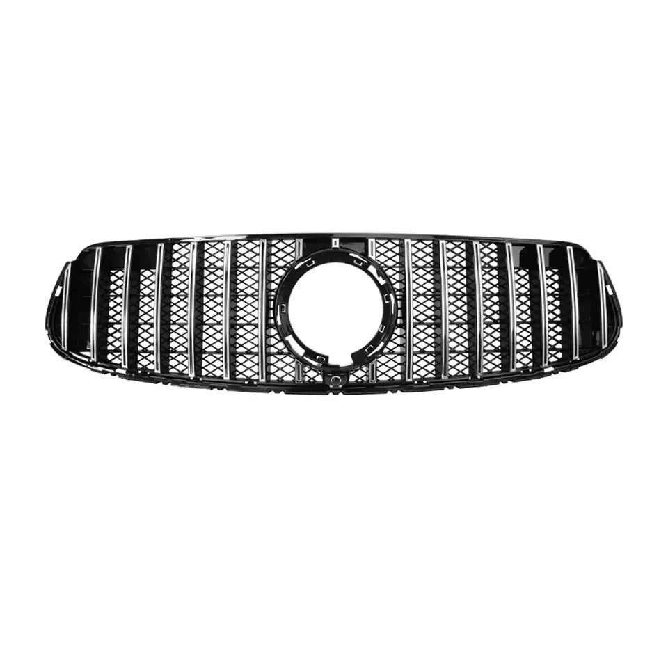 Mercedes GLC W253 Front PANAMERICANA Grille 19-22 ABS Gloss Black