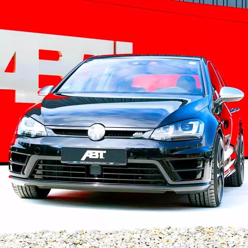VW Golf MK7 Front Main Honeycomb Mesh Grill 2013-2016 Abs Gloss Black