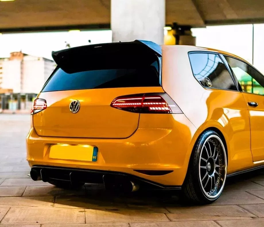 VW Golf TSI TDI Gloss Black Rear Roof Spoiler Boot MK7 MK7.5