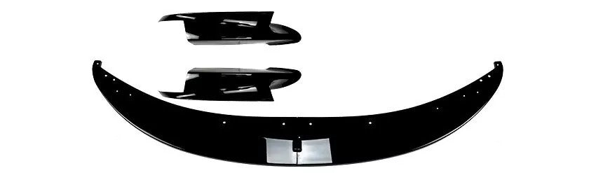 BMW M3 E90 E91 E92 E93 Front Splitter Kit 2007-2013 ABS Gloss Black