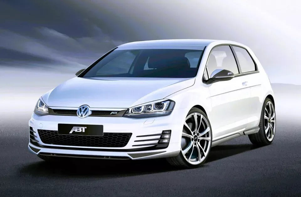 VW Golf MK7 Front Main Honeycomb Mesh Grill 2013-2016 Abs Gloss Black