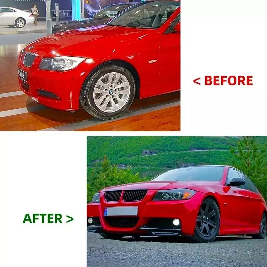 BMW 3 Series E90 E91 PRE-LCI Front Splitter 2004-2008 Abs Carbon Fibre