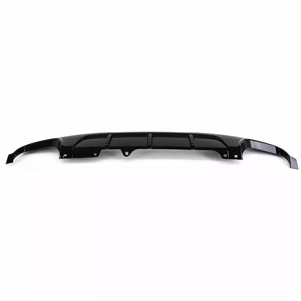 BMW 5 Series F10 Rear Quad Diffuser Lip Bumper 2010-2017 Gloss Black