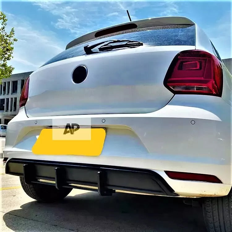 VW Polo MK5 6C Rear Valance Diffuser 2014-2017 Carbon Fibre