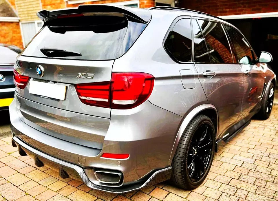BMW X5 F15 Rear Diffuser Lip Valance Bumper 2013-2018 Abs Gloss Black