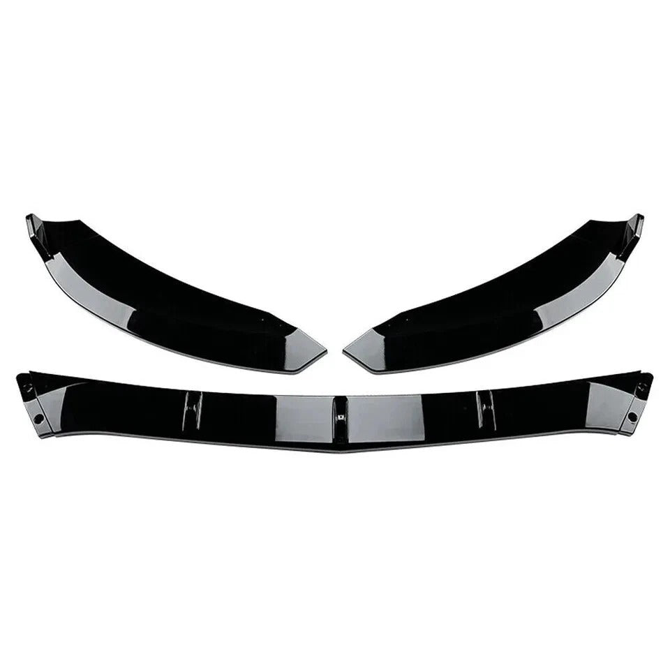 Mercedes C Class C43 W205 C205 Front Splitter 2014-2018 Abs Gloss Black