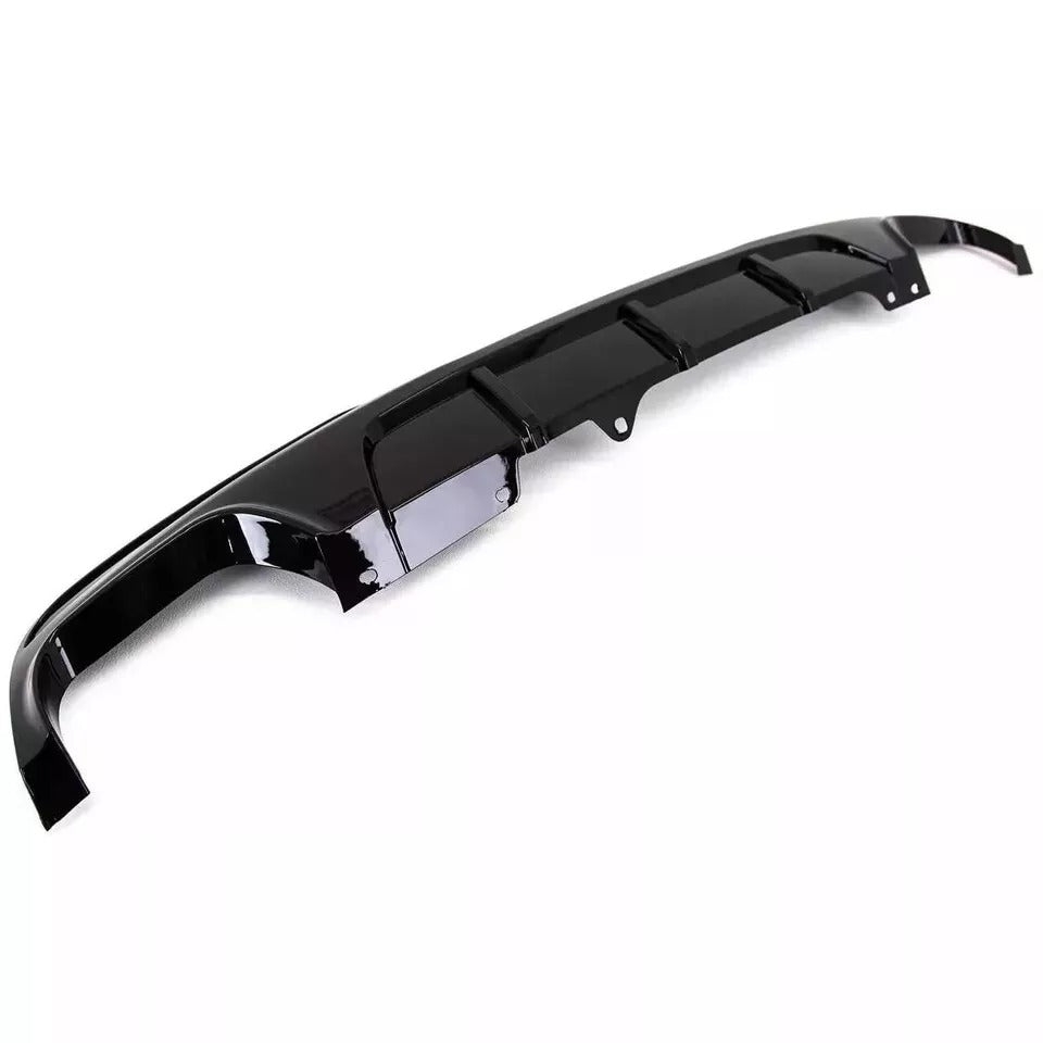 BMW 5 Series F10 Rear Quad Diffuser Lip Bumper 2010-2017 Gloss Black