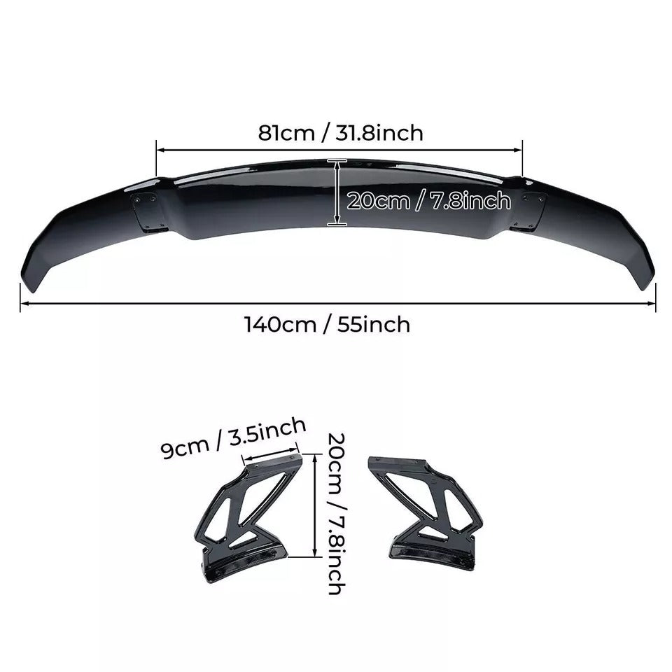 BMW M4 G82 4 Series G22 Gloss Black Racing Drift Spoiler Wing 2020+