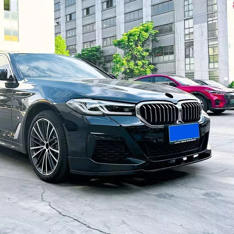 BMW 5 Series G30 G31 LCI Front Splitter M Sport 16-24 ABS Gloss Black