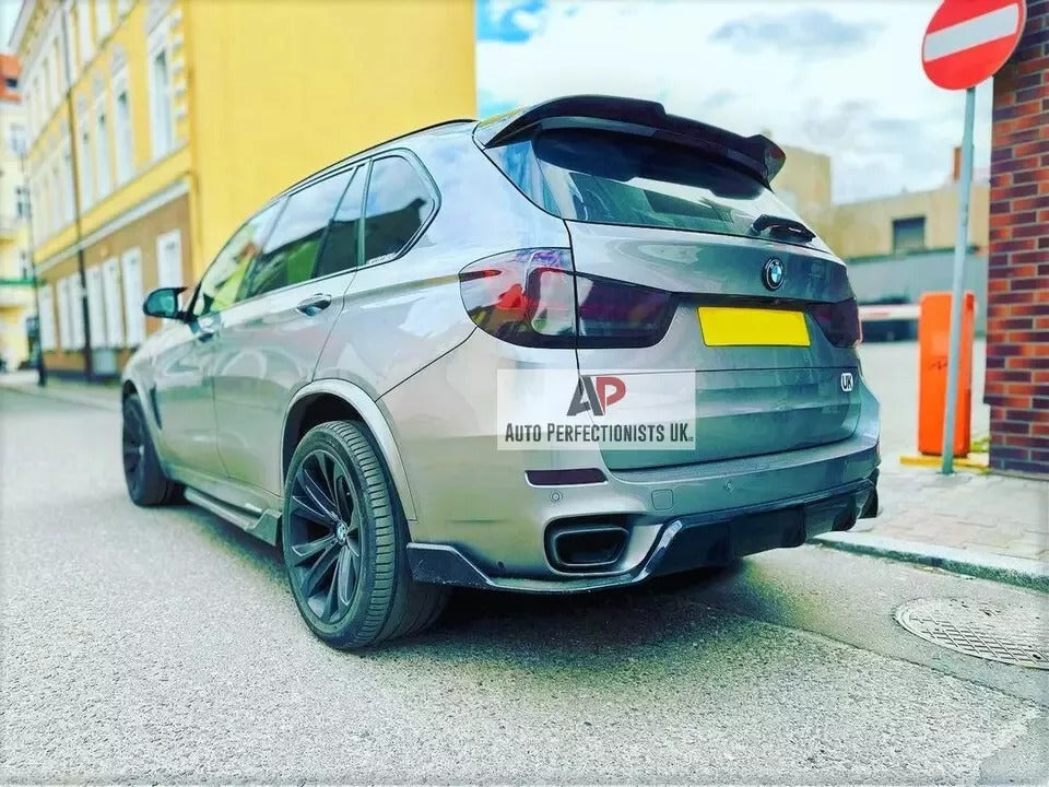BMW X5 F15 Rear Diffuser Lip Valance Bumper 2013-2018 Abs Gloss Black