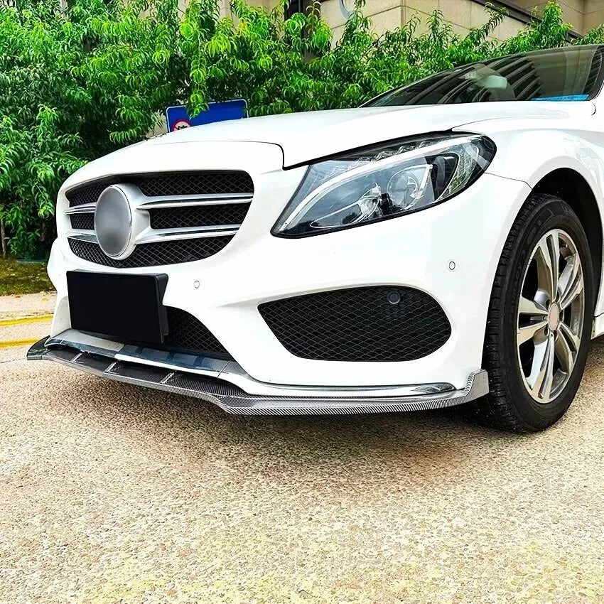 Mercedes C Class C43 W205 C205 Front Splitter 2014-2018 Abs Carbon Fibre