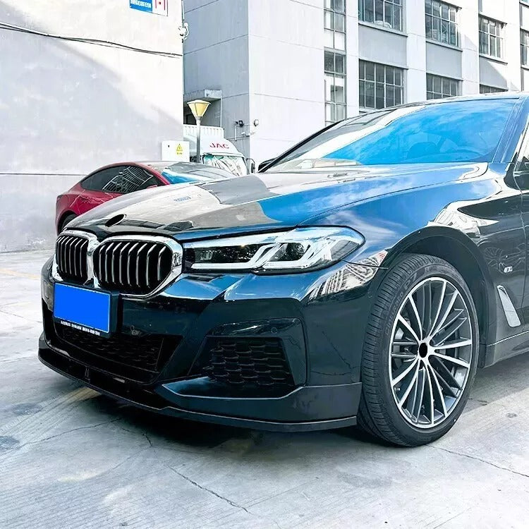 BMW 5 Series G30 G31 LCI Front Splitter M Sport 16-24 ABS Gloss Black