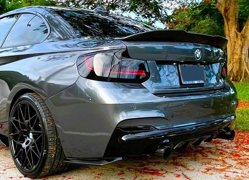 BMW 2 Series F22 Rear Diffuser Valance Bumper 2013-21 ABS Gloss Black