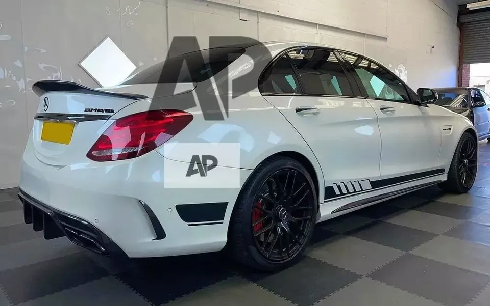 Mercedes C Class W205 Car Rear Spoiler 2014-2021 Abs Gloss Black