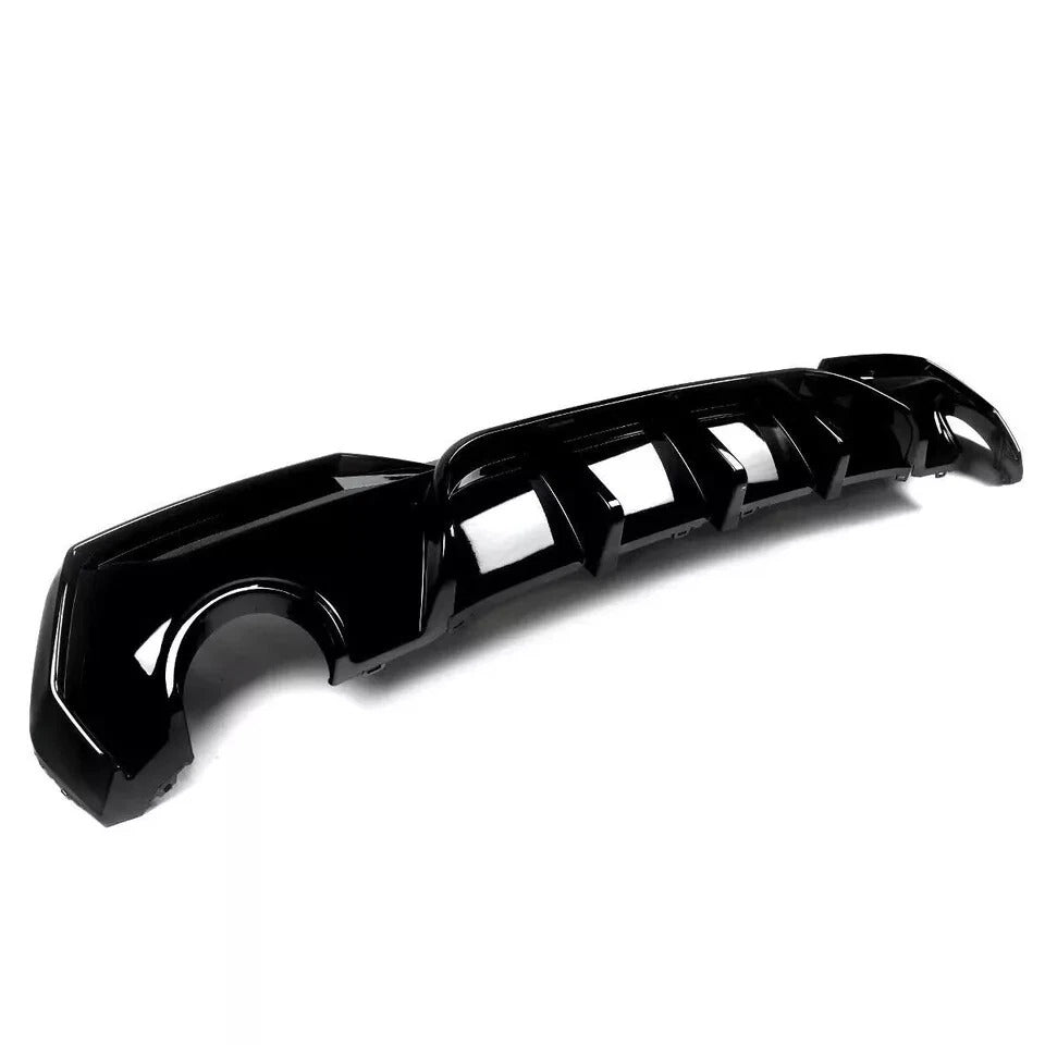 BMW 4 Series G22 G23 Rear Diffuser Lip Bumper 2020-2024 Gloss Black