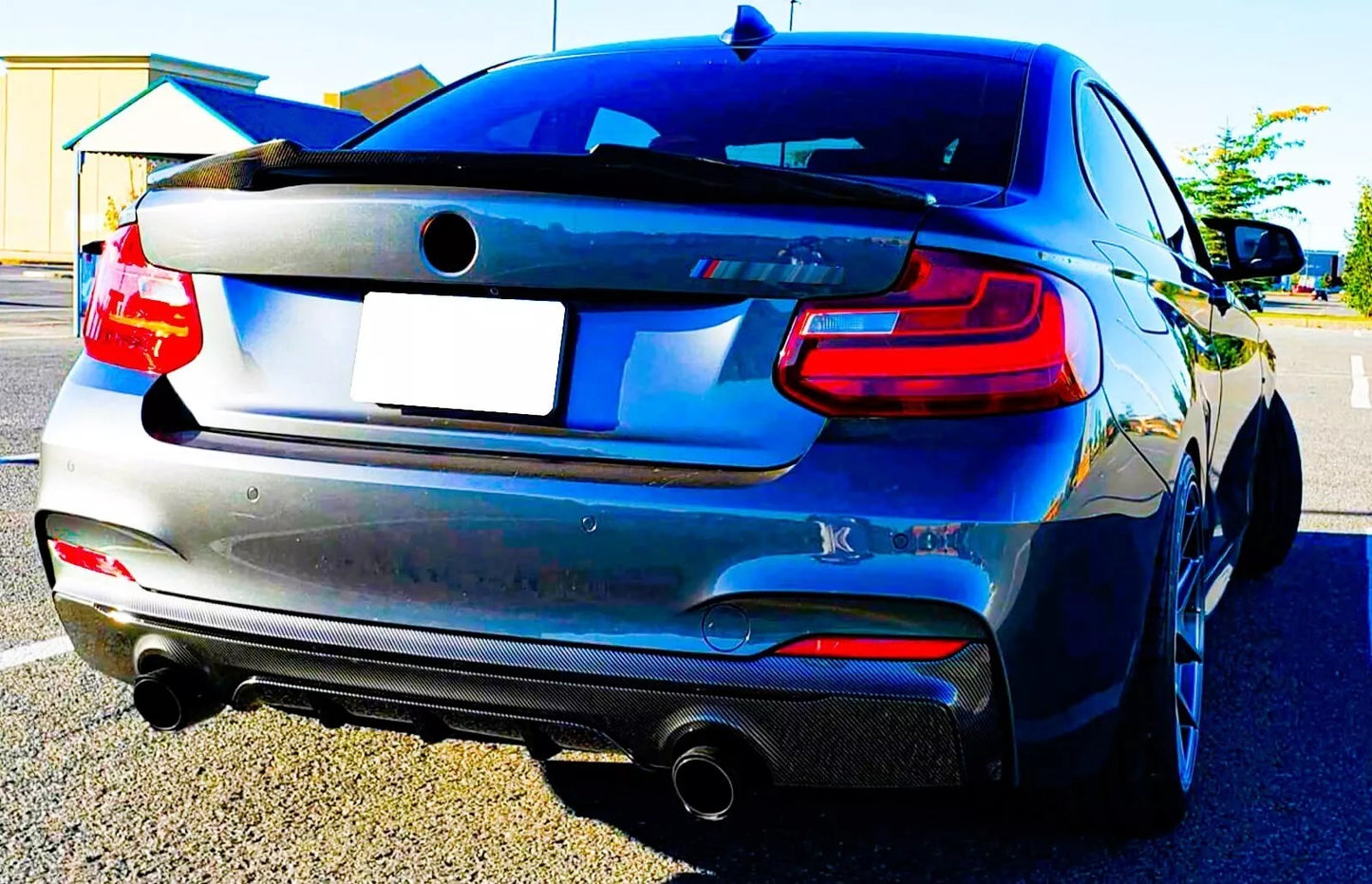 BMW 2 Series F22 Rear Diffuser Valance Bumper 2013-21 ABS Gloss Black