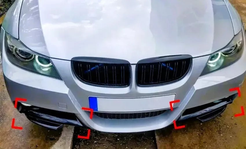 BMW 3 Series E90 E91 PRE-LCI Front Splitter 2004-2008 Abs Carbon Fibre