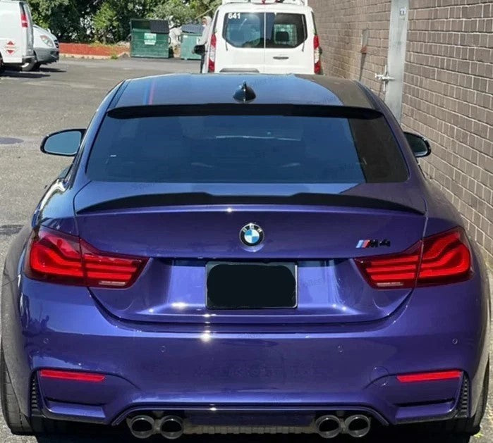 For BMW 4 Series M4 F32 Gloss Black Rear Roof Spoiler Window Lip Wing 2013-2020