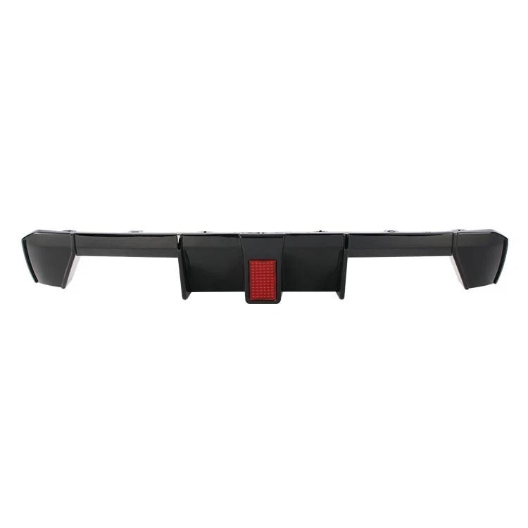 For BMW M3 M4 G80 G82 G83 Gloss Black Rear Diffuser Lip Valance Kit W/LED