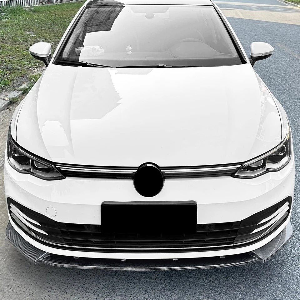 For VW Golf MK8 GTI GTD R Line Gloss Black Front Splitter Body Kit 2020+
