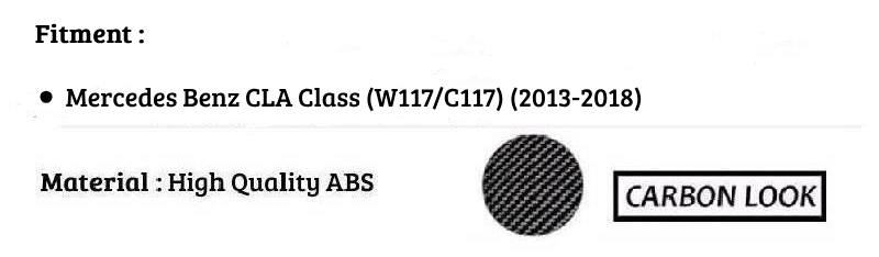 Mercedes CLA W117 C117 Rear Boot Spoiler Wing ABS Carbon Fibre