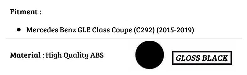 Mercedes GLE Class Coupe Car Rear Spoiler 2015-2019 Gloss Black