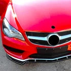 Mercedes E Class Coupe W207 C207 AMG Line Front Splitter 2013-16 Gloss Black