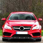 Mercedes E Class Coupe W207 C207 AMG Line Front Splitter 2013-16 Gloss Black