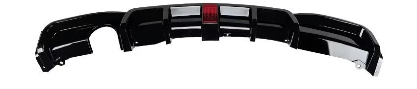 BMW 3 Series F30 F31 Gloss Black Rear Valance Diffuser Spoiler Lip Single W/LED