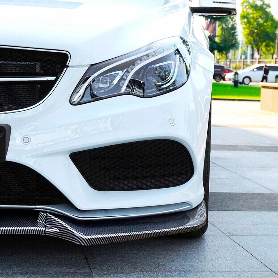 Mercedes E Class Coupe W207 C207 AMG Line Front Splitter 2013-2016 Carbon Fibre