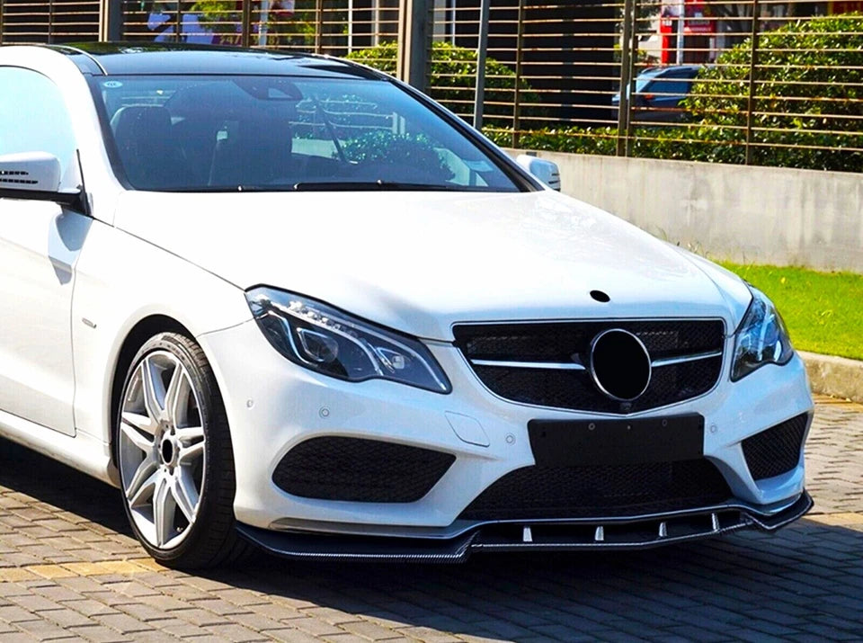 Mercedes E Class Coupe W207 C207 AMG Line Front Splitter 2013-2016 Carbon Fibre