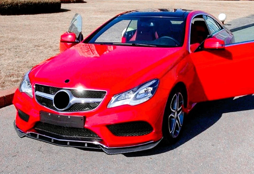 Mercedes E Class Coupe W207 C207 AMG Line Front Splitter 2013-2016 Carbon Fibre
