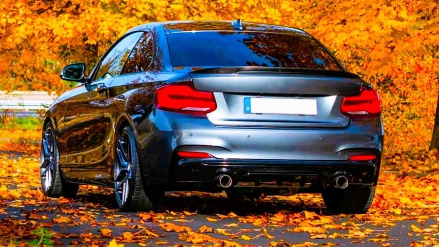 BMW 2 Series F22 Rear Diffuser Valance Bumper 2013-21 ABS Gloss Black