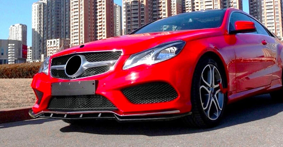 Mercedes E Class Coupe W207 C207 AMG Line Front Splitter 2013-2016 Carbon Fibre