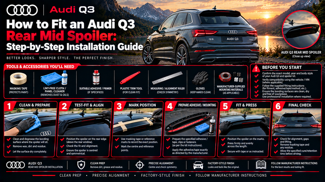 How to Fit an Audi Q3 Rear Mid Spoiler: Step-by-Step Installation Guide