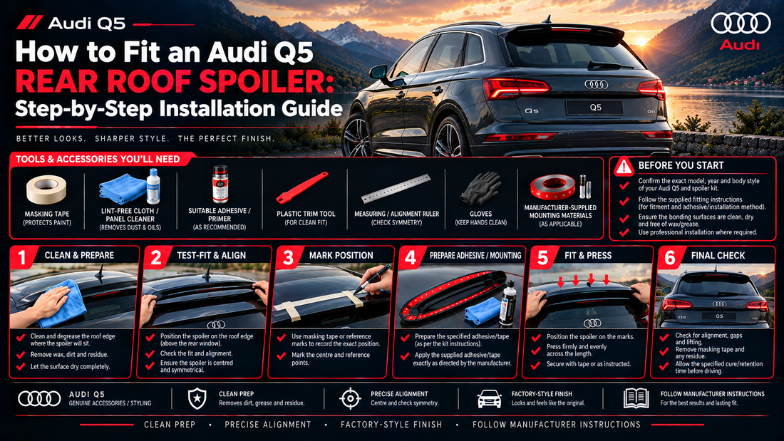 How to Fit an Audi Q5 Rear Roof Spoiler: Step-by-Step Installation Guide