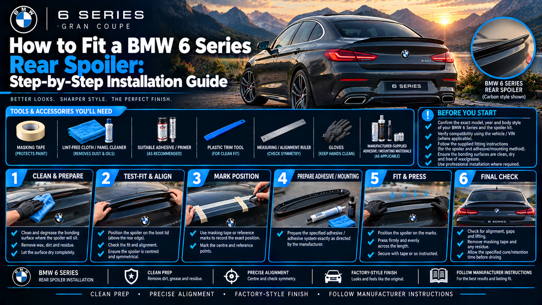 How to Fit a BMW 6 Series Rear Spoiler: Step-by-Step Installation Guide