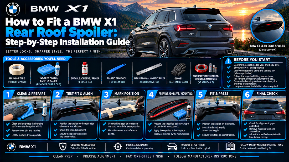 How to Fit a BMW X1 Rear Roof Spoiler: Step-by-Step Installation Guide