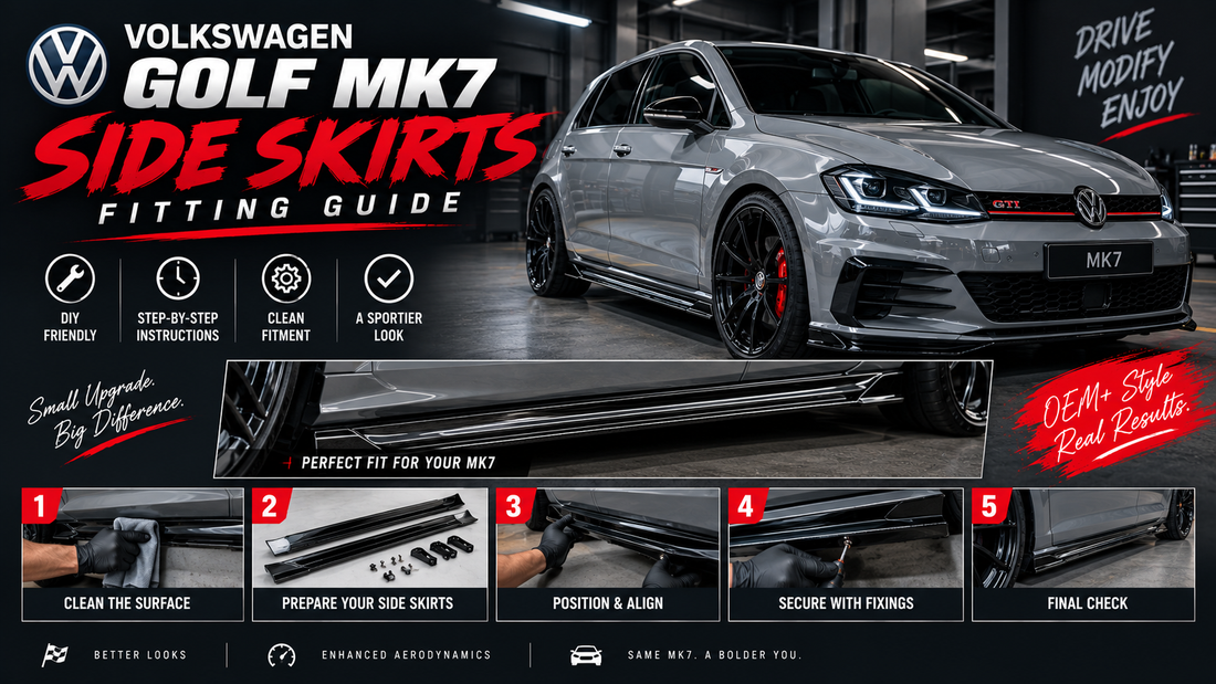 Volkswagen Golf Mk7 Side Skirts: Fitting Guide