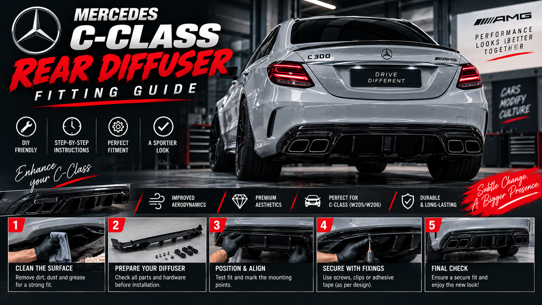 Mercedes C-Class Rear Diffuser: Fitting Guide