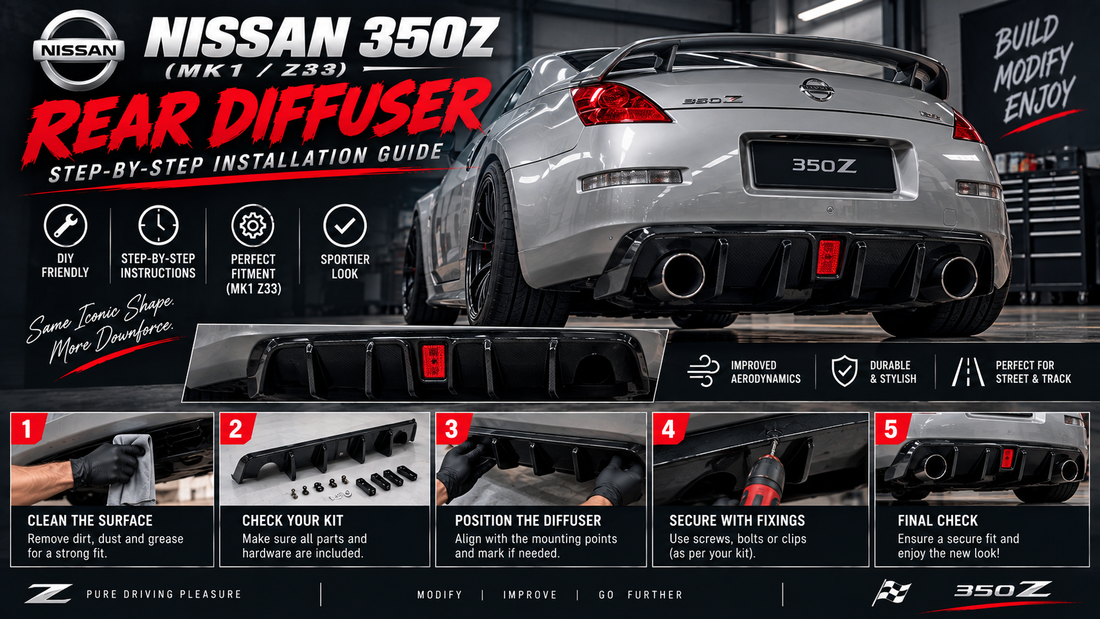 How to Fit a Nissan 350Z Rear Diffuser: Step-by-Step Installation Guide (MK1)
