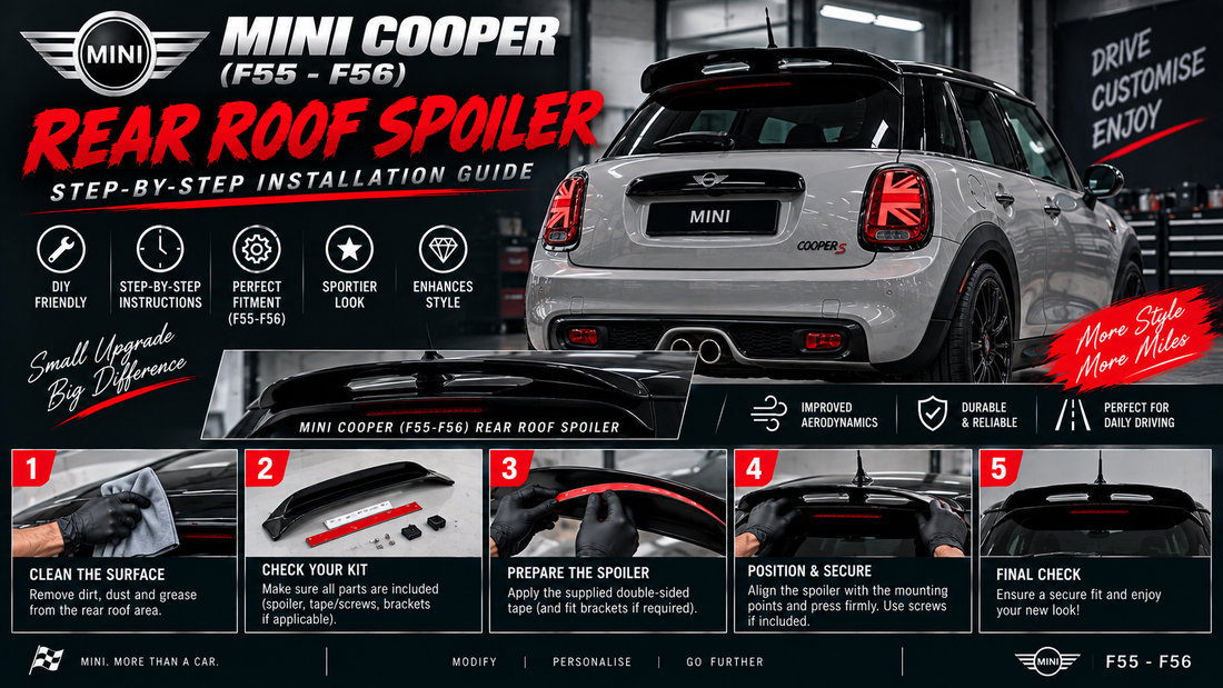How to Fit a Mini Cooper Rear Roof Spoiler: Step-by-Step Installation Guide (F55-F56)