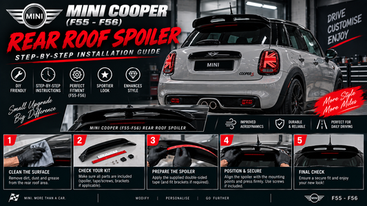 How to Fit a Mini Cooper Rear Roof Spoiler: Step-by-Step Installation Guide (F55-F56)